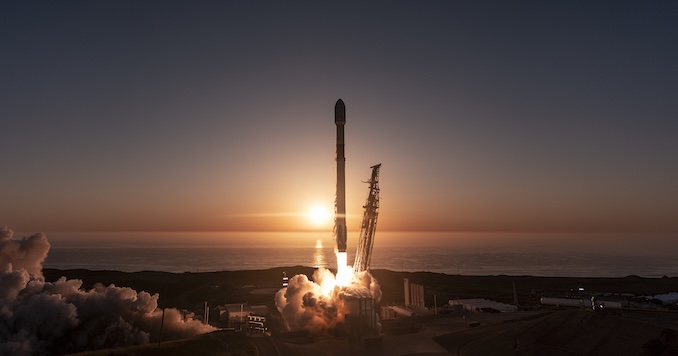 SpaceX launches 24 Starlink satellites on Falcon 9 rocket launch from Vandenberg SFB