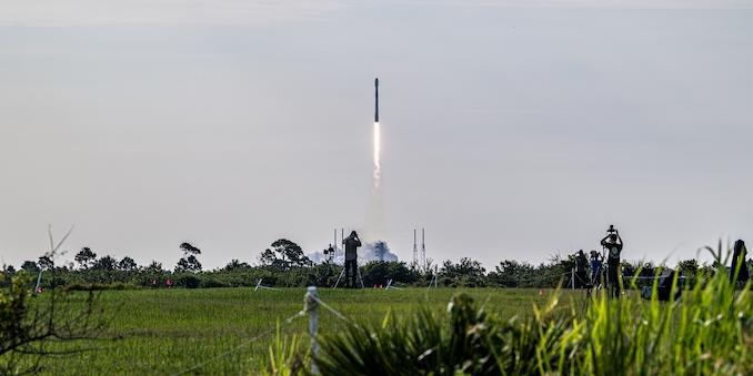 SpaceX launches Starlink mission from Cape Canaveral as stock trades on the Nasdaq for first time