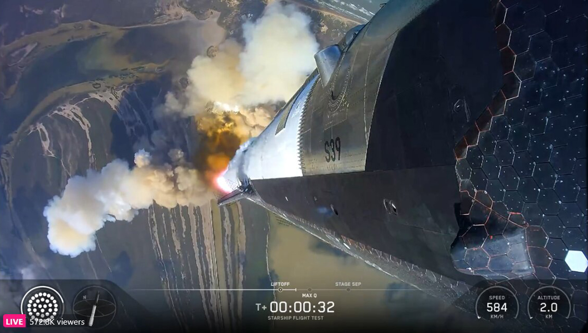 SpaceX’s Starship 39 successfully launches from Boca Chica Beach