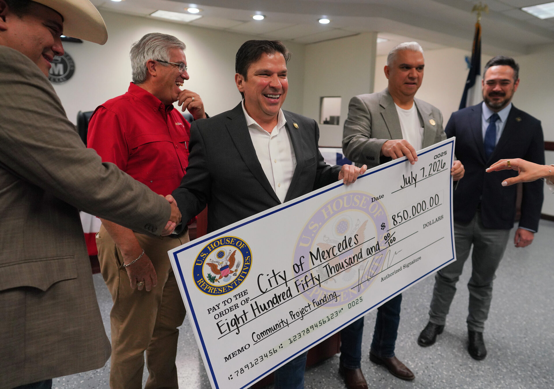 Rep. Gonzalez delivers $850K to Mercedes for drainage improvements